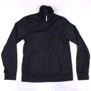 Bench Track Jacket‎ Mens Large Black Full Zip Logo Collar Streetwear Athleisure